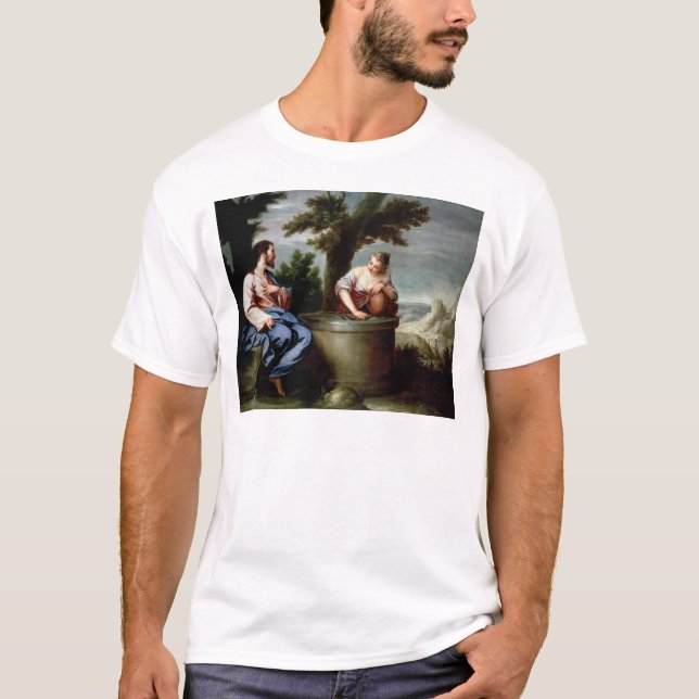 Camiseta Jesus e a mulher do samaritano (Frente)