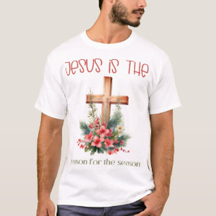 Camiseta Jesus é a razão da época do Natal Jesus