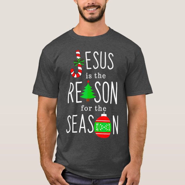 Camiseta Jesus é a razão da estação (Frente)