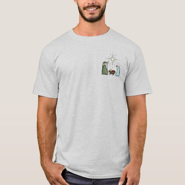 Camiseta Jesus é a razão da estação - cor (Frente)