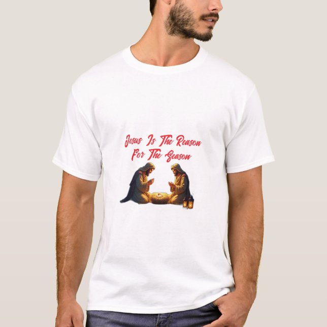 Camiseta Jesus É a Razão da Temporada (Frente)
