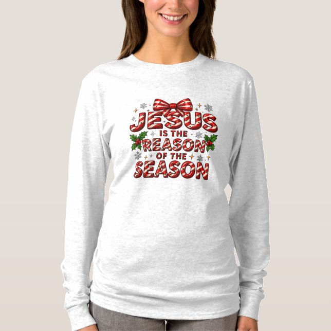 Camiseta Jesus É a Razão da Temporada (Frente)