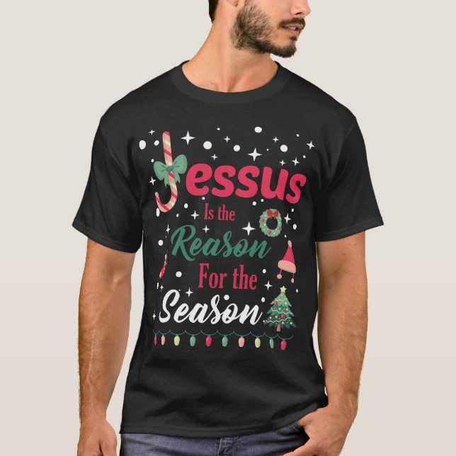 Camiseta Jesus É a Razão da Temporada de Natal  (Frente)