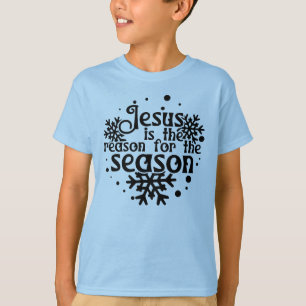 Camiseta Jesus é a razão do menino de Natal