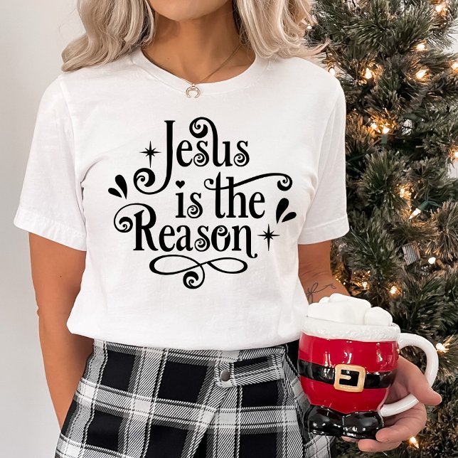 Camiseta Jesus é a razão do Natal (Jesus is the Reason Christmas T-Shirt)
