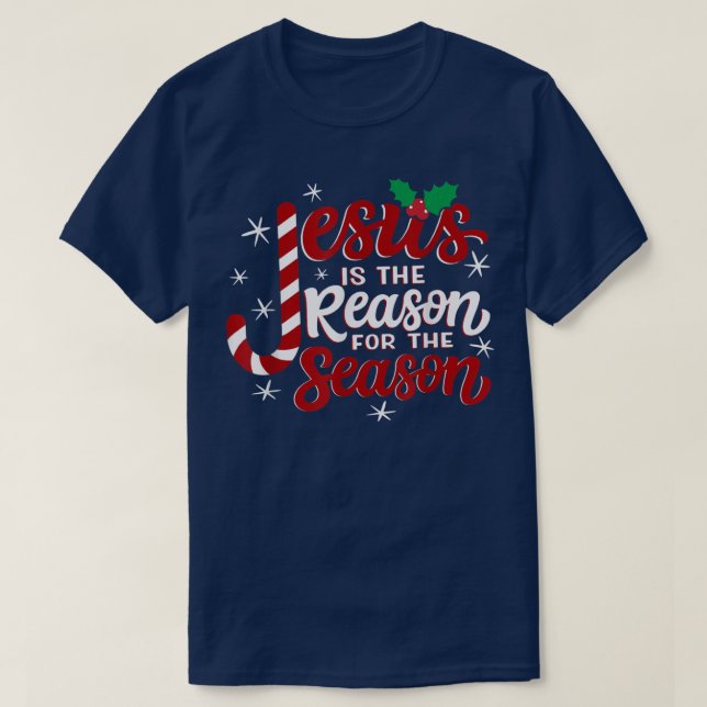 Camiseta Jesus É A Razão Do Natal Chris (Frente do Design)
