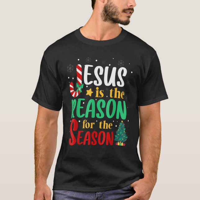 Camiseta Jesus É A Razão Do Natal Chris (Frente)
