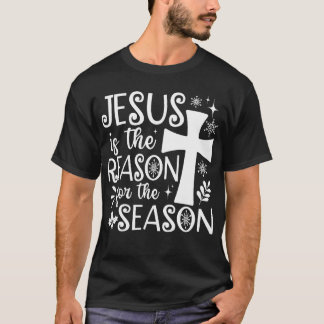 Camiseta Jesus É A Razão Do Natal Da Época