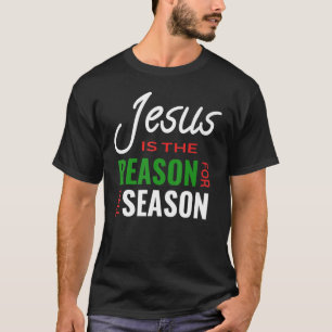 Camiseta Jesus É A Razão Do Natal De Férias Da Época