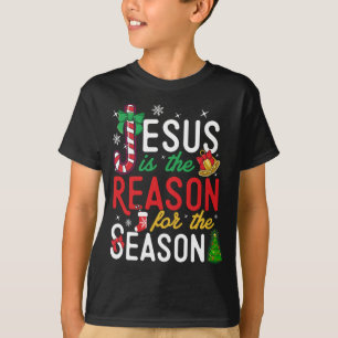 Camiseta Jesus É A Razão Do Natal Do Xmas Cristão S