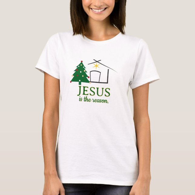 Camiseta Jesus é a Razão Fé baseada (Frente)