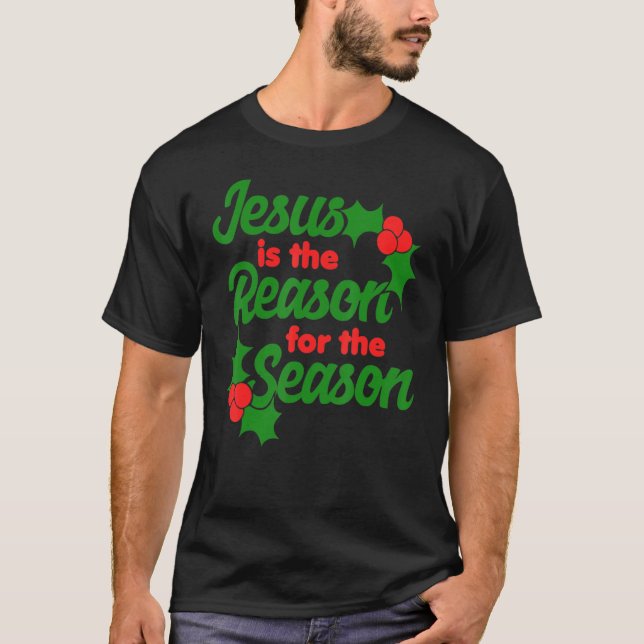 Camiseta Jesus É A Razão Para A Época Da Xadrez Cristã (Frente)