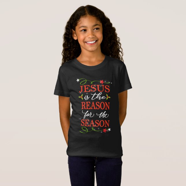 Camiseta Jesus é a razão para a estação Folksy (Frente Completa)