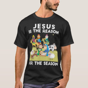 Camiseta Jesus é a razão para a fé da temporada em deus Ch