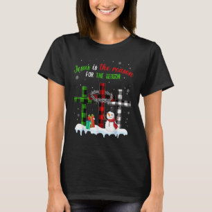 Camiseta Jesus É A Razão Para Boneco De Neve De Temporada C