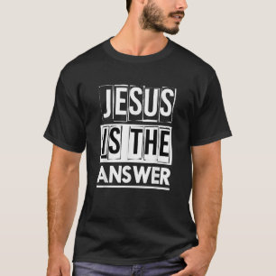 Camiseta Jesus é a resposta dos homens negros e unísexos