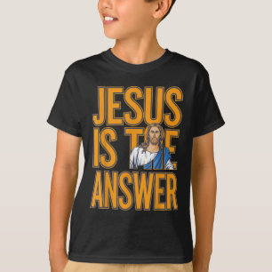 Camiseta Jesus É A Resposta, Verdadeiro Crente Cristão