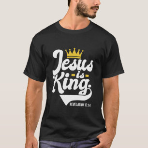 Camiseta Jesus é a Revelação do Rei 17 14 Religião Cristã