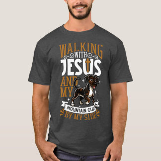 Camiseta Jesus e Cachorro das Montanhas