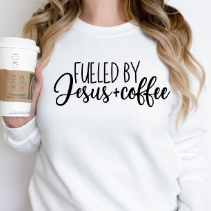 Camiseta Jesus e Café Camisolas Suadas Mulheres Dão Ideia
