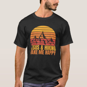 Camiseta Jesus e caminhada me fazem feliz diversão pelo Uni