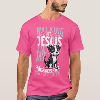Camiseta Jesus e cão Bull Arab