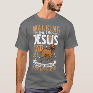 Camiseta Jesus e cão Ridgeback