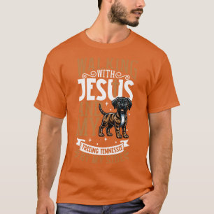 Camiseta Jesus e cão Treing Tennessee Brindle