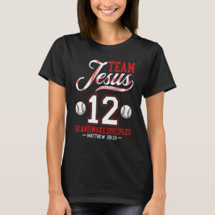 Camiseta Jesus e Equipe de Baseball Jesus Christian Matthew