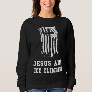 Camiseta Jesus e Escalada de Gelo para um Fã Cristão de Jes