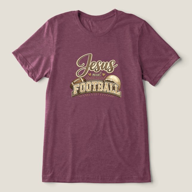 Camiseta Jesus e Futebol (Design frontal)