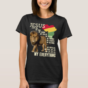 Camiseta Jesus é meu Deus Meu Rei História Negra Mês BLM