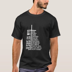 Camiseta Jesus É Meu Deus, Meu Senhor, Meu Rei, Meu Salvado