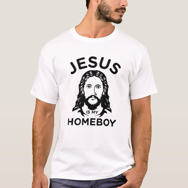 Camiseta Jesus É Meu Ficar em casa (Frente)