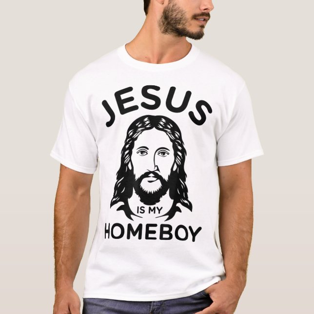 Camiseta Jesus É Meu Ficar em casa (Frente)
