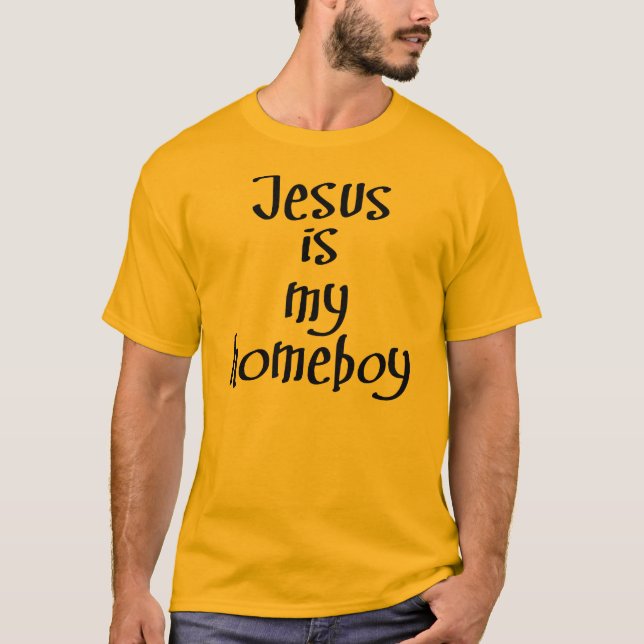 Camiseta Jesus é meu ficar em casa (o preto) (Frente)