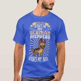Camiseta Jesus e meu German shepherd