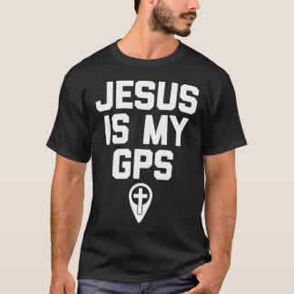 Camiseta Jesus é meu GPS Christian Engraçado