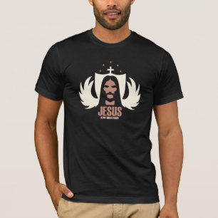 Camiseta Jesus é meu líder da guilda