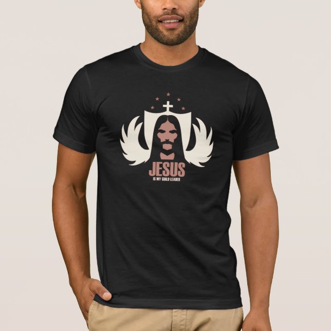Camiseta Jesus é meu líder da guilda (Frente)