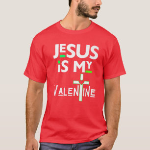 Camiseta Jesus É Meu Namorados Cristão V Day Amor Engraçado