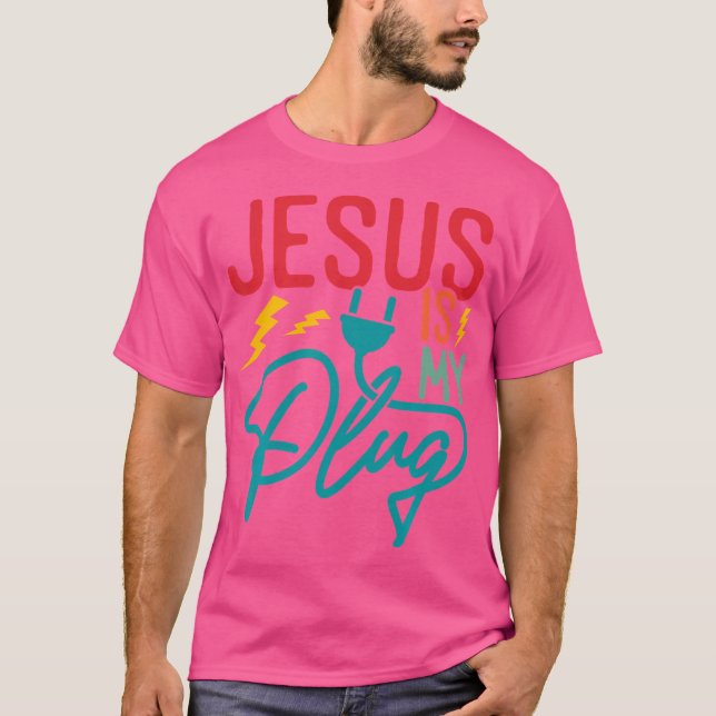 Camiseta Jesus É Meu Pão - Fé Cristã Engraçada Religiosa (Frente)