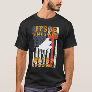 Camiseta Jesus É Meu Piano Salvador É Minha Terapia Hoodie 