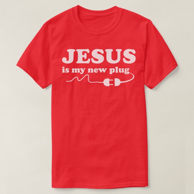Camiseta Jesus é meu Plug (Frente do Design)