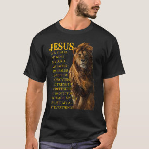 Camiseta Jesus é meu rei meu senhor meu salvador Healer Chr
