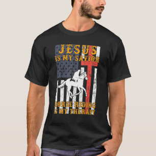 Camiseta Jesus É Meu Salvador Cavalo É Minha Terapia Hoodie