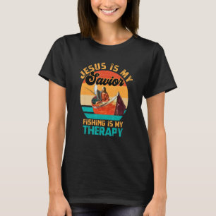 Camiseta Jesus É Meu Salvador E A Pesca É Minha Terapia Par