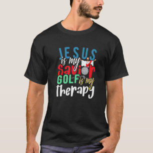 Camiseta Jesus É Meu Salvador E Golfe É Meu Cristão De Tera
