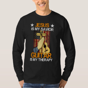 Camiseta Jesus É Meu Salvador Guitarra É Minha Terapia 5