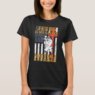 Camiseta Jesus É Meu Salvador Paintball É Minha Terapia Hoo